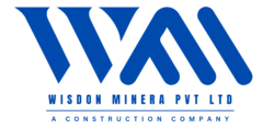 A logo that contains the first letters (W & M) of my company Wisdon Minera Private Limited